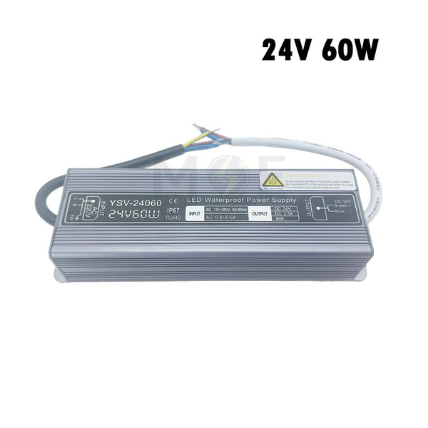 Bright LED Power Supply Unit IP67 AC to DC 24V 60W 2.5A | YSV-24060