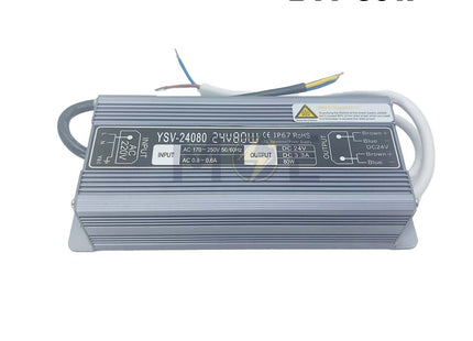 Bright LED Power Supply Unit IP67 AC to DC 24V 80W 3.3A | YSV-24060