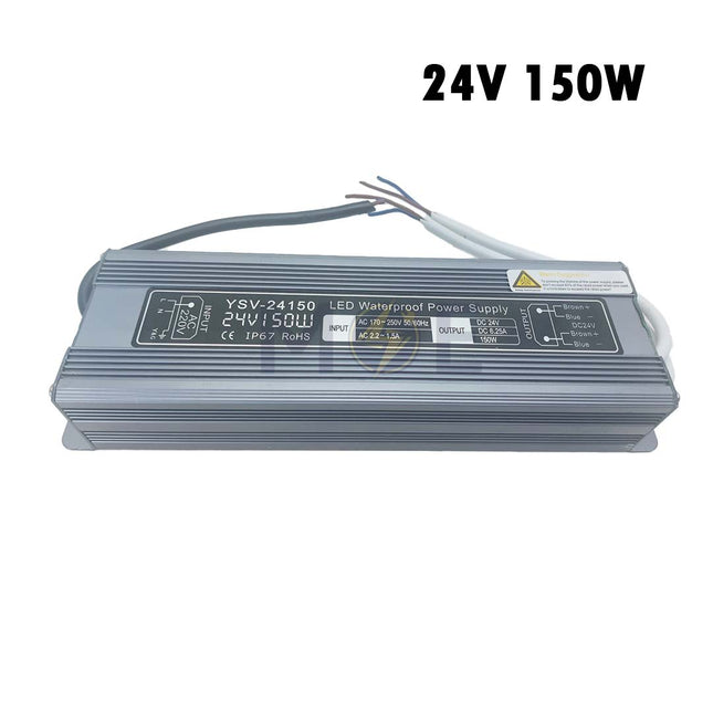Bright LED Power Supply Unit IP67 AC to DC 24V 150W 6.25A | YSV-24150