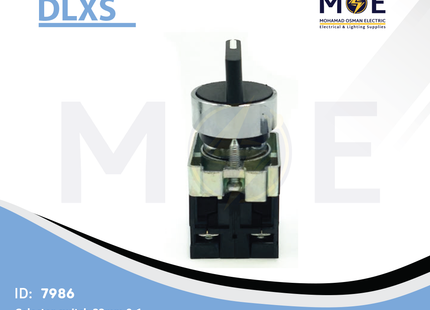 DLXS Selector Switch 22mm 0-1 | DX-BD21 ZB2-BE101 | مفتاح صناعي