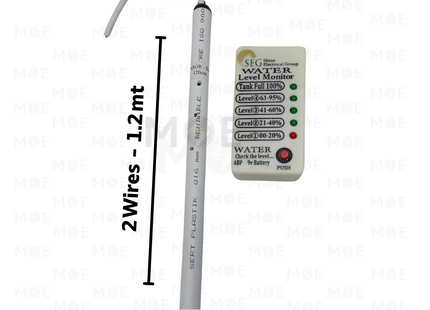 SEG Water Level Indicator set ( Tube + Monitor ) 2 wires 1.2mt | علام مياه قسطل مع علبة