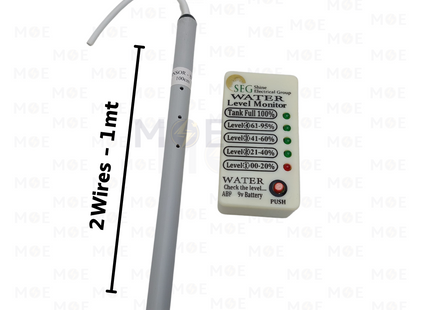 SEG Water Level Indicator set ( Tube + Monitor ) 2 wires 1mt | علام مياه قسطل مع علبة