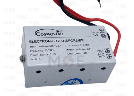 Cosmostar Electronic Transformer for Halogen Lamps AC 220-240V AC 12V AC 50W | HY50W(20-50VA) | ترانس هالوجين