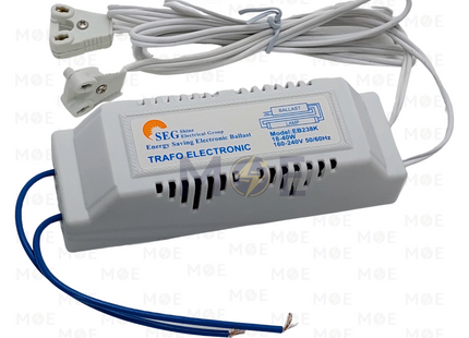 SEG Electronic Ballast for Fluorescent T8 Lamps AC 160-240V 18-40W | EB238K | ترانس الكترون