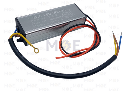 SEG LED Driver Aluminum AC 85-220V DC 22-38V IP65 1500mA 50W | 50W | ترانس ليد مطري المنيوم