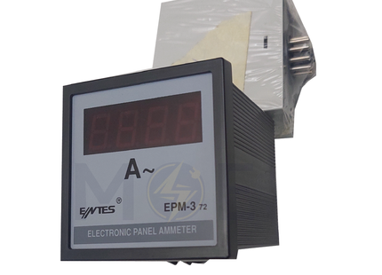 Entes Digital Ammeter Panel Mount 5A 7x7cm | EPM-3 | ساعة امبير على خزانة