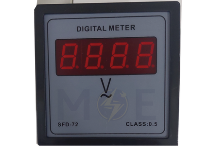 Orient Digital Voltmeter Panel Mount 0-600V AC 7x7cm | SFD-72 | ساعة فولت على خزانة