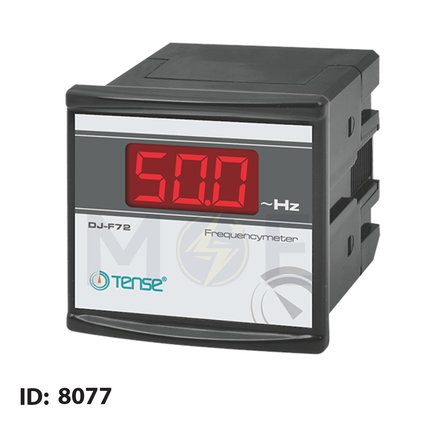 Tense Digital Frequency Meter Panel Mount AC 1-400Hz 7x7cm | DJ-F72