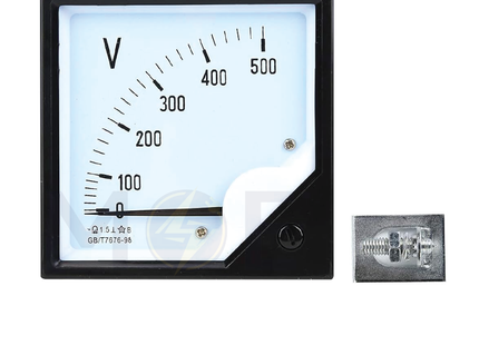Orient Analog Voltmeter Panel Mount AC 500V 7x7cm | SF72-500V | ساعة فولت ابرة على خزانة