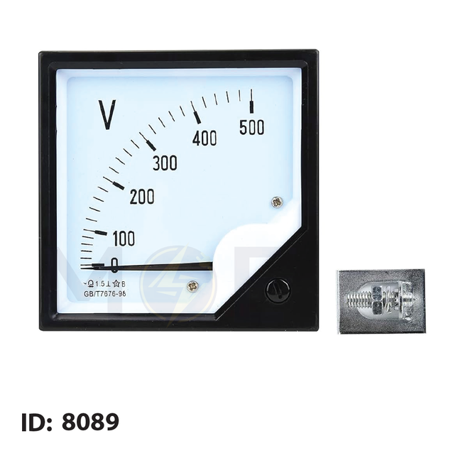 Orient Analog Voltmeter Panel Mount AC 500V 7x7cm | SF72-500V | ساعة فولت ابرة على خزانة