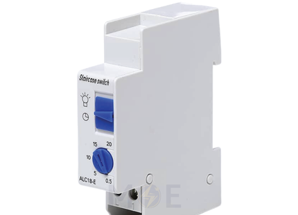 SEG Electromechanical Stair Case Timer Switch Din 5-20mins 230V AC 16A 1module | ALC18 | تايمر درج على سكة