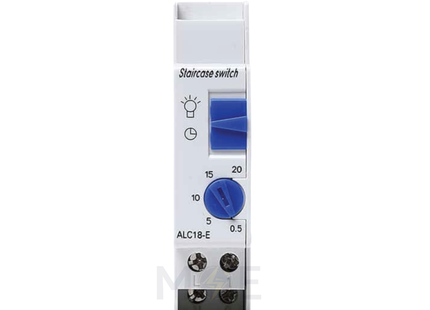 SEG Electromechanical Stair Case Timer Switch Din 5-20mins 230V AC 16A 1module | ALC18 | تايمر درج على سكة