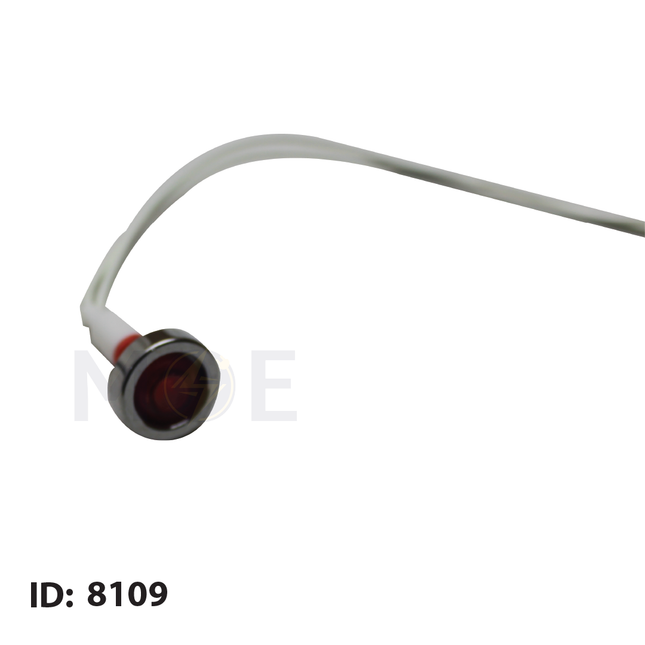 Signal lamp With Wire Red 13.5mm | Indicator-Wire-RD | لمبة اشارة احمر بشريط
