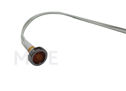 Signal lamp With Wire Orange 13.5mm | Indicator-Wire-OR | لمبة اشارة اورونج بشريط