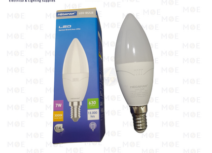 Megaman LED Lamp Candle WarmWhite E14 7W | C37 | لمبة ليد برم سن رفيع شمعة ورم وايت