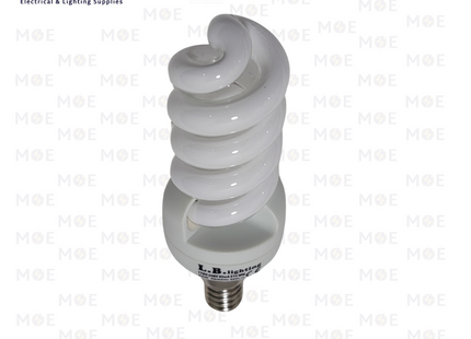 L.B. lighting Economic CFL Lamp Spiral WarmWhite E14 22W | لمبة توفير برم حلزون ورم وايت