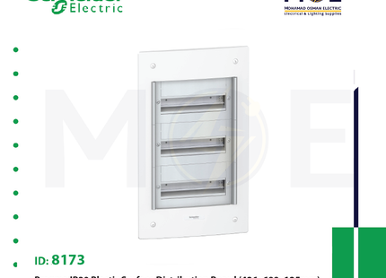 Schneider Pragma IP30 Surface Mount Distribution Board 426x600x125mm 3Rx18module 54module | MGPRA25318-15318 | تابلو بلاستيك مخفي مع غطا