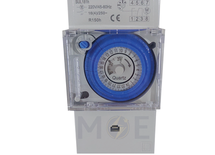 Powerelec IT Time Switch Daily 24Hours 220V AC | FUL-SUL181h | تايمر دولاب يومي اربعة و عشرون ساعة