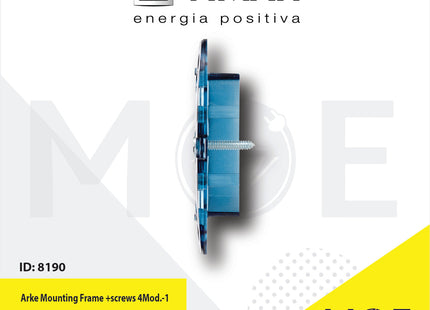 Vimar Arke Mounting Frame +screws 4module | 19614 | شاسي مربعة