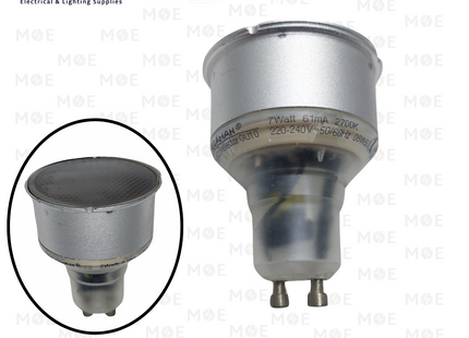Megaman Economic CFL Spot Lamp WarmWhite GU10 MR16 3000K 7W | BR0707I | لمبة سبوت توفير كعب ستارتر ورم وايت