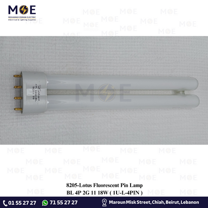 Lotus Fluorescent Pin Lamp BL 4P 2G 11 18W | 1U-L / 4PIN