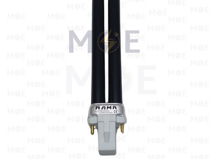 Rama Money Detector fluorescent Lamp Pin BLB 2P G23 UV 9W 365nm 12.5cm | لمبة شك فلورسنت للعملة