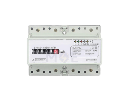 SEG Three Phase Energy Meter KwH 230V AC 50Hz 100A 7module | PDS2838-7 | عداد كيلو وات سكة عريض ثلاثة فاز