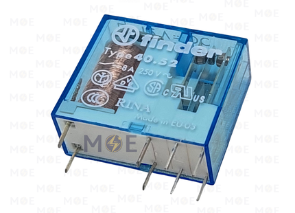 Finder Mini Miniature Relay 2CO 12V DC 8Pin | 40.52.9.012.0000 | ريليه ميني