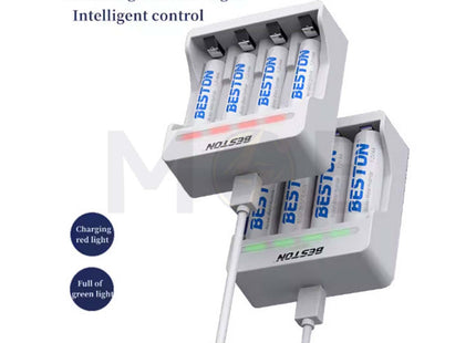 Beston Battery Charger for AA / AAA Rechargeable Battery With USB Cable 1.2V 100-200mA | C8002
