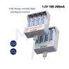 Beston Battery Charger for AA / AAA Rechargeable Battery With USB Cable 1.2V 100-200mA | C8002