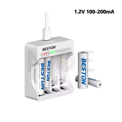 Beston Battery Charger for AA / AAA Rechargeable Battery With USB Cable 1.2V 100-200mA | C8002