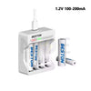 Beston Battery Charger for AA / AAA Rechargeable Battery With USB Cable 1.2V 100-200mA | C8002