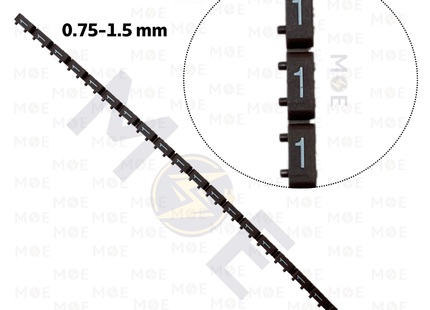 Klemsan Cable Markers Number KE1 ( 0.75-1.5mm ) Brown ( 1 ) | KL 517001 | حلقة ترقيم كابلات بني رقم