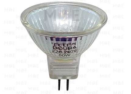Doura Halogen Spot Lamp WarmWhite Clear GU5.3 MR16 50W 220v | 96010 | لمبة سبوت هالوجين شفاف