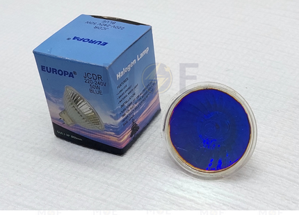 Europa Halogen Spot Lamp Blue GU5.3 MR16 50W | لمبة سبوت هالوجين ازرق