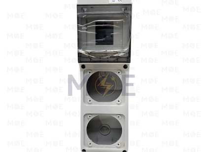 Gewiss IP65 Surface Mount Distribution Board for 2 Vertical Sockets Flanged 105x337x96mm 5module | GWS-68018N | تابلو مع بريز مفتوح مطري