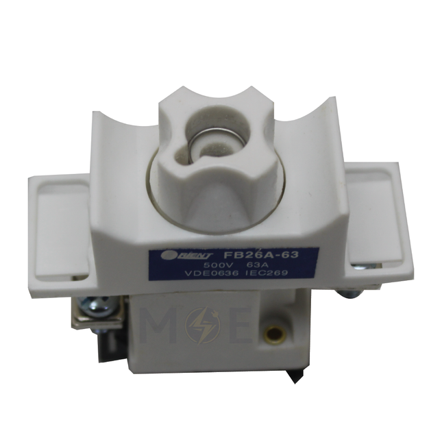 Orient Din Fuse Base for D02 Ceramic Tube Fuse 22x50mm 63A 500VAC | Fuse Port 22x50-FB26A/FA26B D02 | قاعدة بيت فيوز شركة على سكة