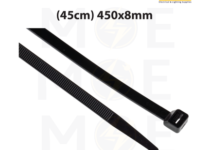 Bandex Cable Tie Black ( 45cm ) 450x8mm | CT-450B-8C | رباط بلاستيك عريض اسود
