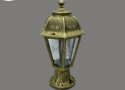 Fumagalli Outdoor Hexagonal Lantern with clear panels MIKROLOT/SABS Bronze E27 40cm | K22.110.000.BXE27 | فانوس تصوينة مسدس شفاف برونز