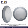 Fumagalli Round Bulkhead Lamp Ceiling Surface Light WaterProof Umberta Gray Opal 2xE27 35cm | 1B3.000.000.LYE28 | غلوب سقف/ بلافونيه مدور رمادي مغشى لمبتين