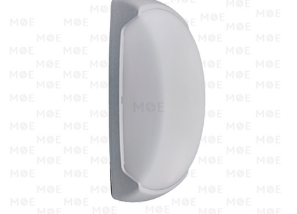 Fumagalli Rectangular Bulkhead Lamp Wall Surface Light FRANCY-OP Gray Opal E27 | 2A1.000.000.LYE27 | غلوب ابليك حائط مستطيل رمادي مغشى