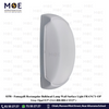 Fumagalli Rectangular Bulkhead Lamp Wall Surface Light FRANCY-OP Gray Opal E27 | 2A1.000.000.LYE27