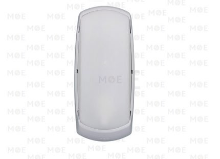 Fumagalli Rectangular Bulkhead Lamp Wall Surface Light FRANCY-OP Gray Opal E27 | 2A1.000.000.LYE27 | غلوب ابليك حائط مستطيل رمادي مغشى
