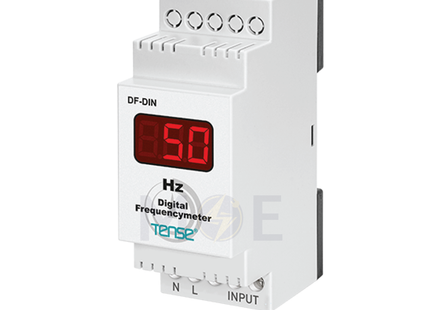 Tense Digital Frequency Meter Din AC 1-500Hz 2module | DF-DIN | ساعة هيرتز على سكة