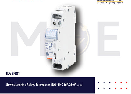 Gewiss Latching Relay / Telerruptor 1NO+1NC 16A 250V | GW D6650 | تيليربتور
