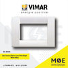 Vimar Idea Classica Plastic Cover Plate Bright White 3module | 16743.01