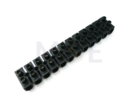Terminal Block / Strip Black 16mm | Plastic terminals-16mm-60A | Plastic terminals-16mm-60A | جنكسيون اسود