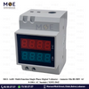 Aelifv Multi-Function Single Phase Digital Voltmeter - Ammeter Din 80-300V AC 0-100A AC 3module | XD52-2042