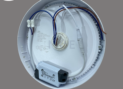 SEG PIR Motion Sensor LED Downlight/ Panel Light White Ceiling Surface Mounted Circular Daylight 6500K 22cm 22W | سبوت ليد مدور ظاهر ابيض دايلايت مع حساس حركة