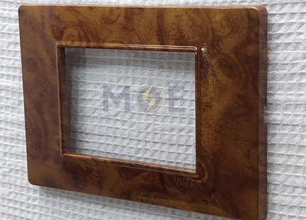 NewVS/ Plana Plastic Cover Plate Brown Bronze C 3module | IT401-BrownBronze-C-11 | بلاك بلاستيك بني برونز